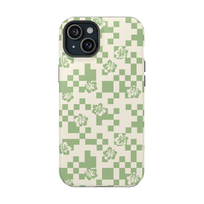 Green Hibiscus iPhone Case