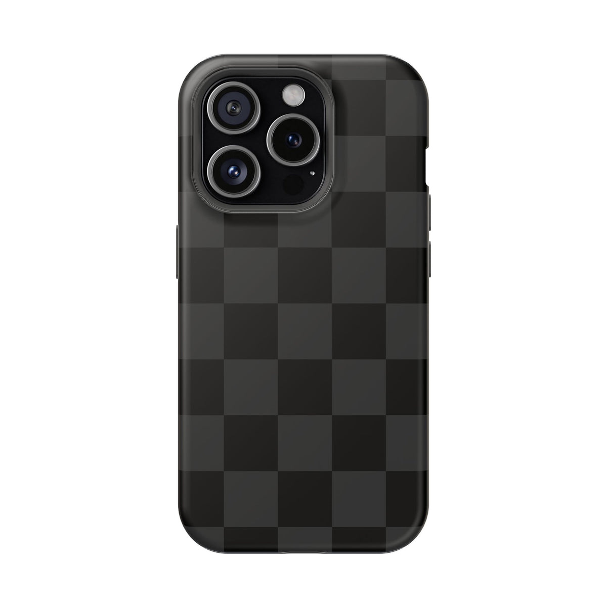 Black Checkered iPhone Case