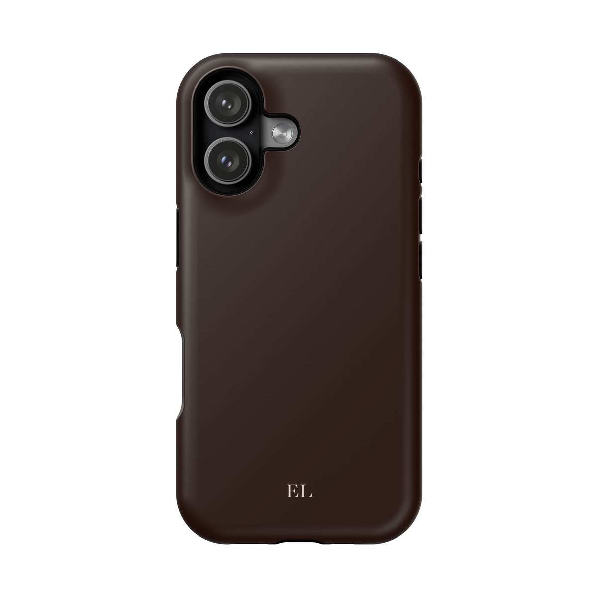 Custom Initials Mocha iPhone Case