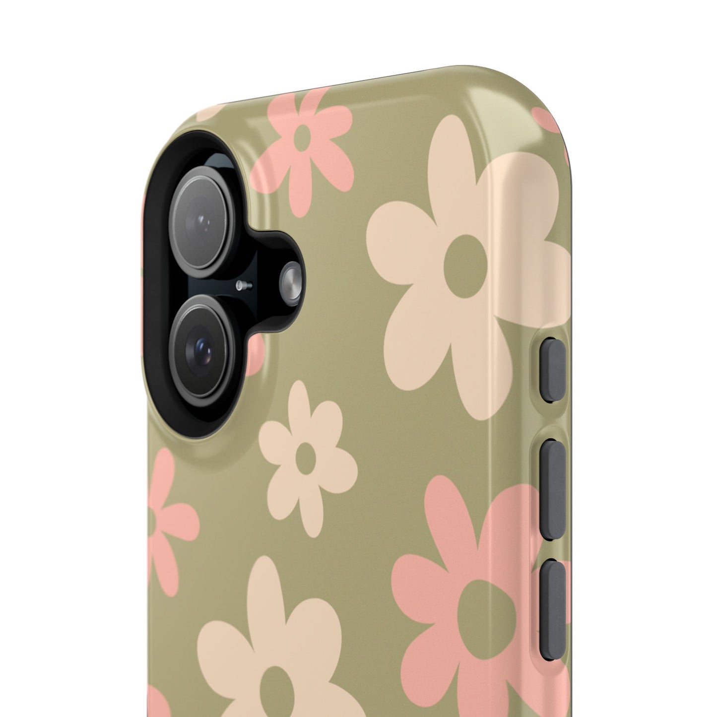 Green Flower Power iPhone Case
