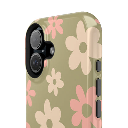 Green Flower Power iPhone Case