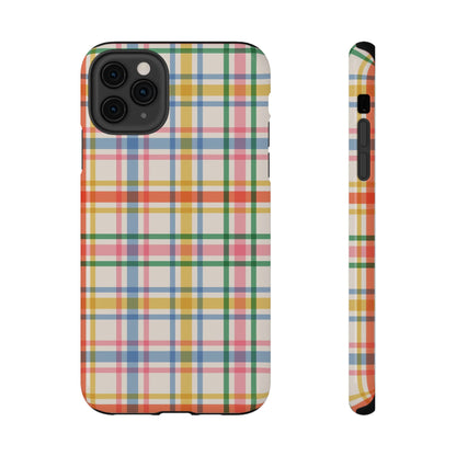 Retro Plaid iPhone Case