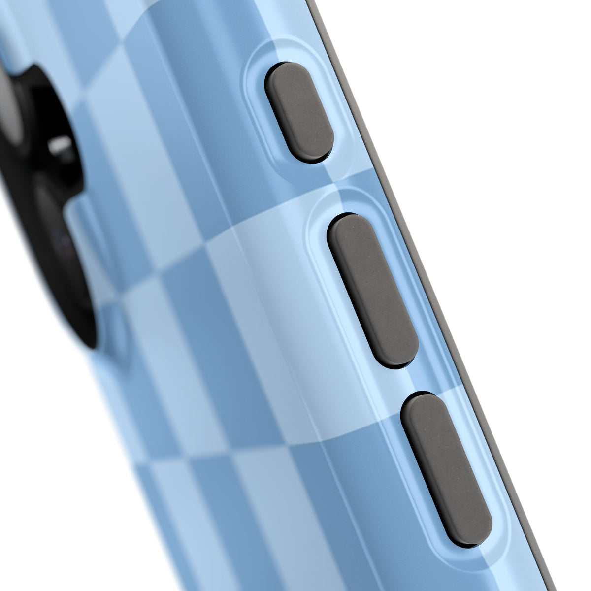 Blue Candy Checkered iPhone Case