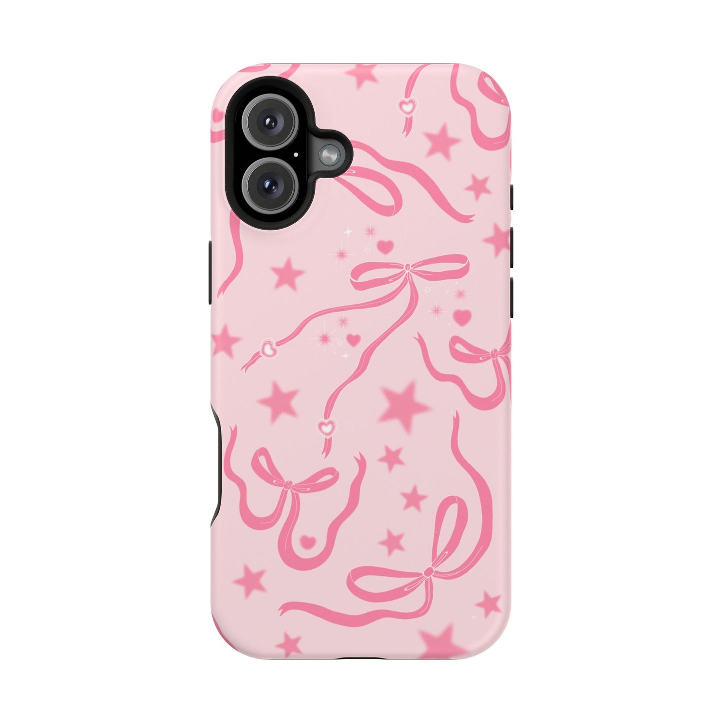 Pink Cosmic Bows iPhone Case
