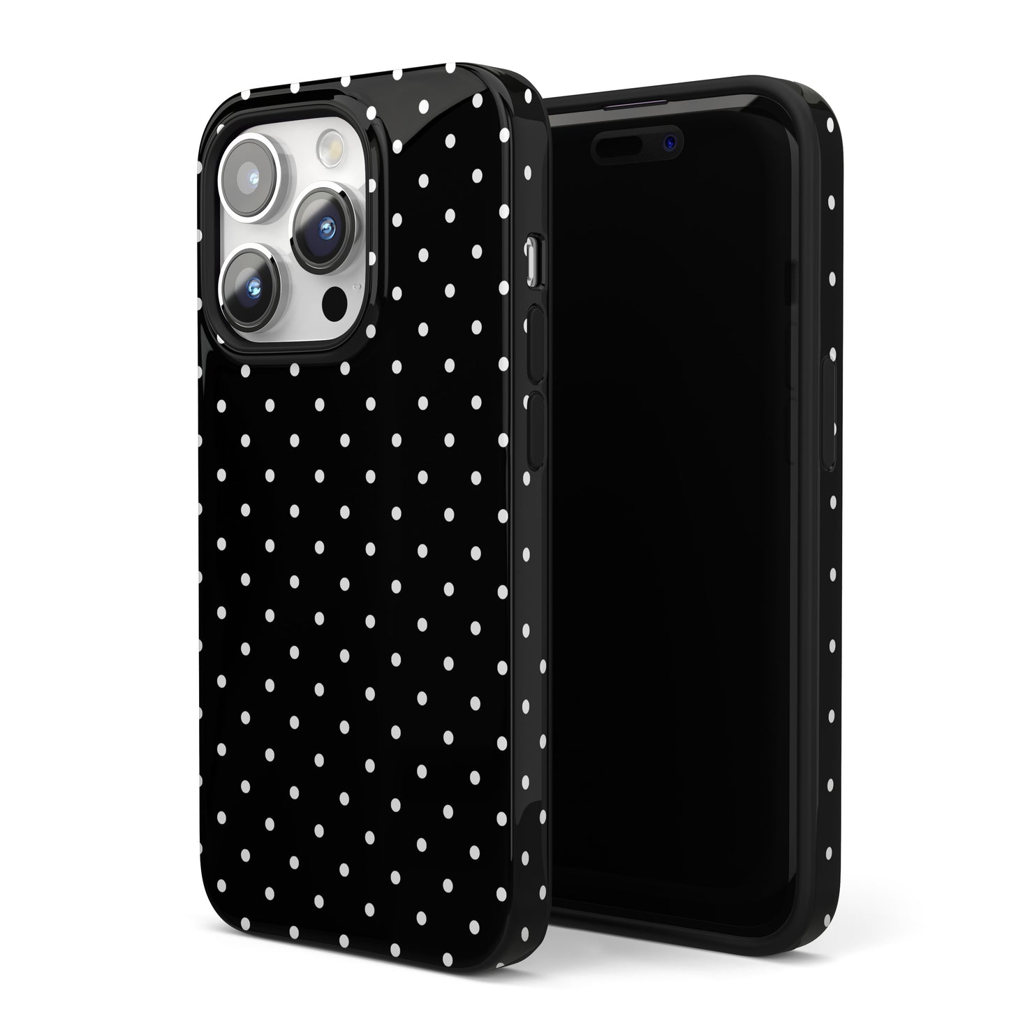 Black Mini Polka Dots iPhone Case
