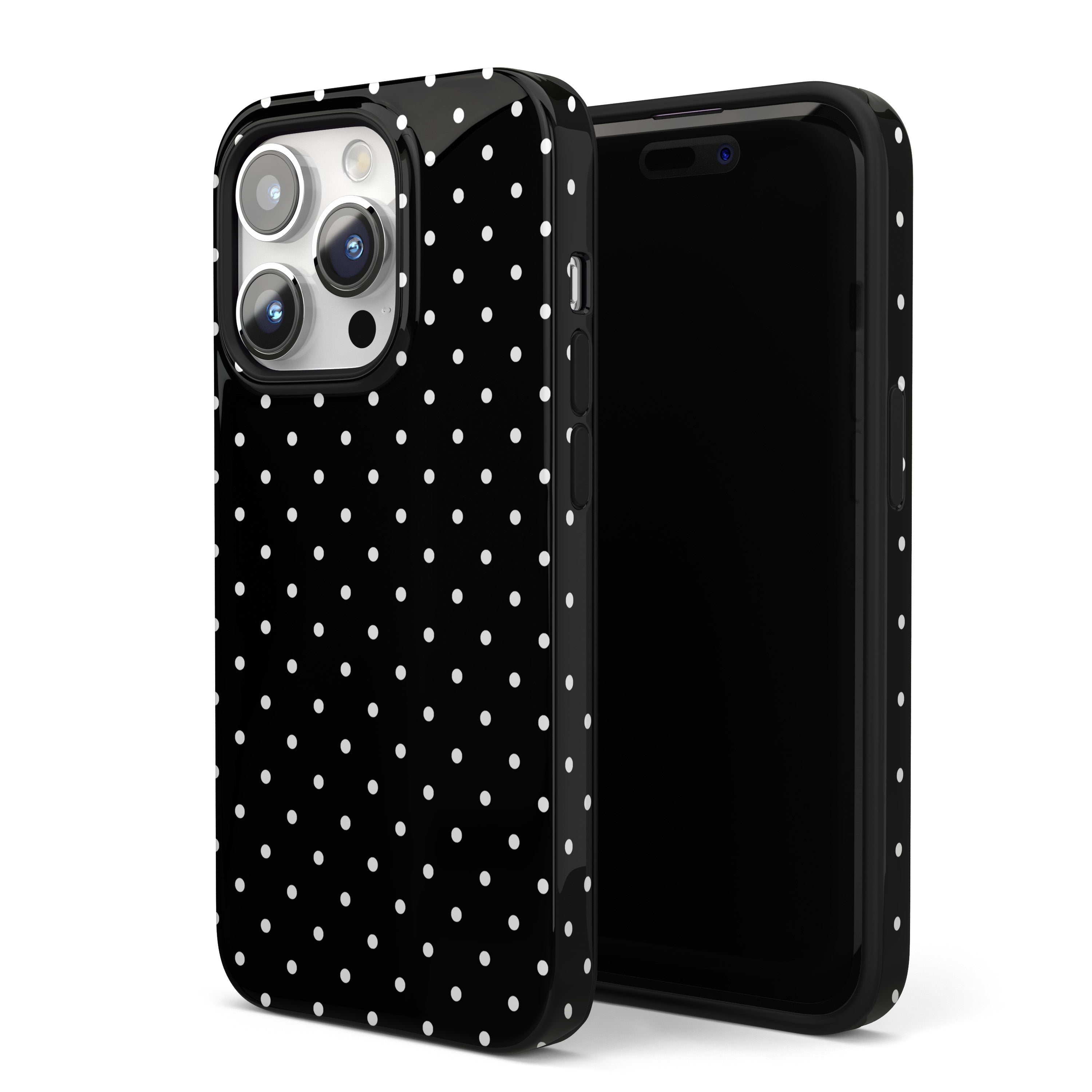 Black Mini Polka Dots iPhone Case