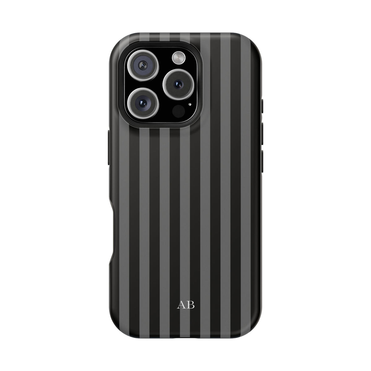 Custom Initials Twilight Stripes iPhone Case