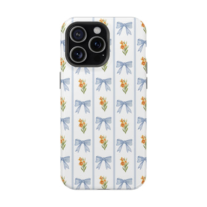 Blue Bows iPhone Case