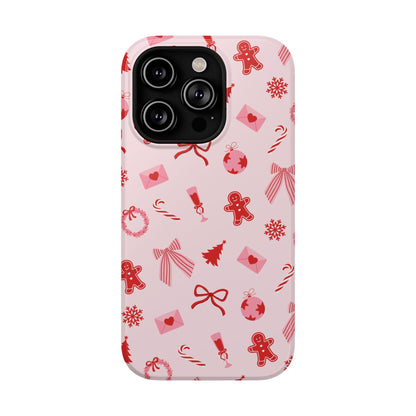 Pink & Red Holiday iPhone Case