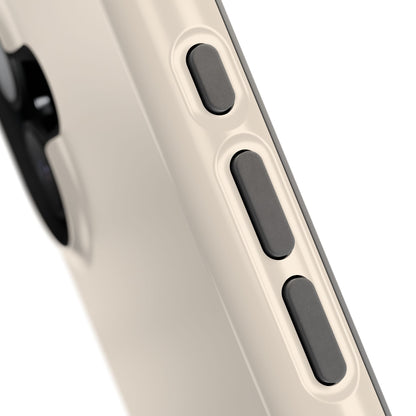 Custom Initials Beige iPhone Case