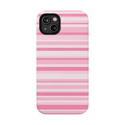 Pink Candy Stripes iPhone Case