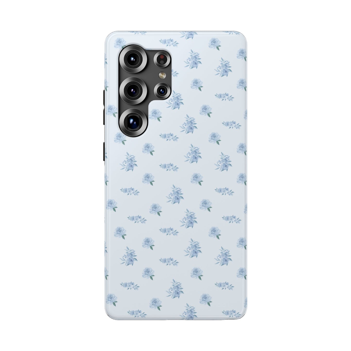 Blue Vintage Roses Samsung Case