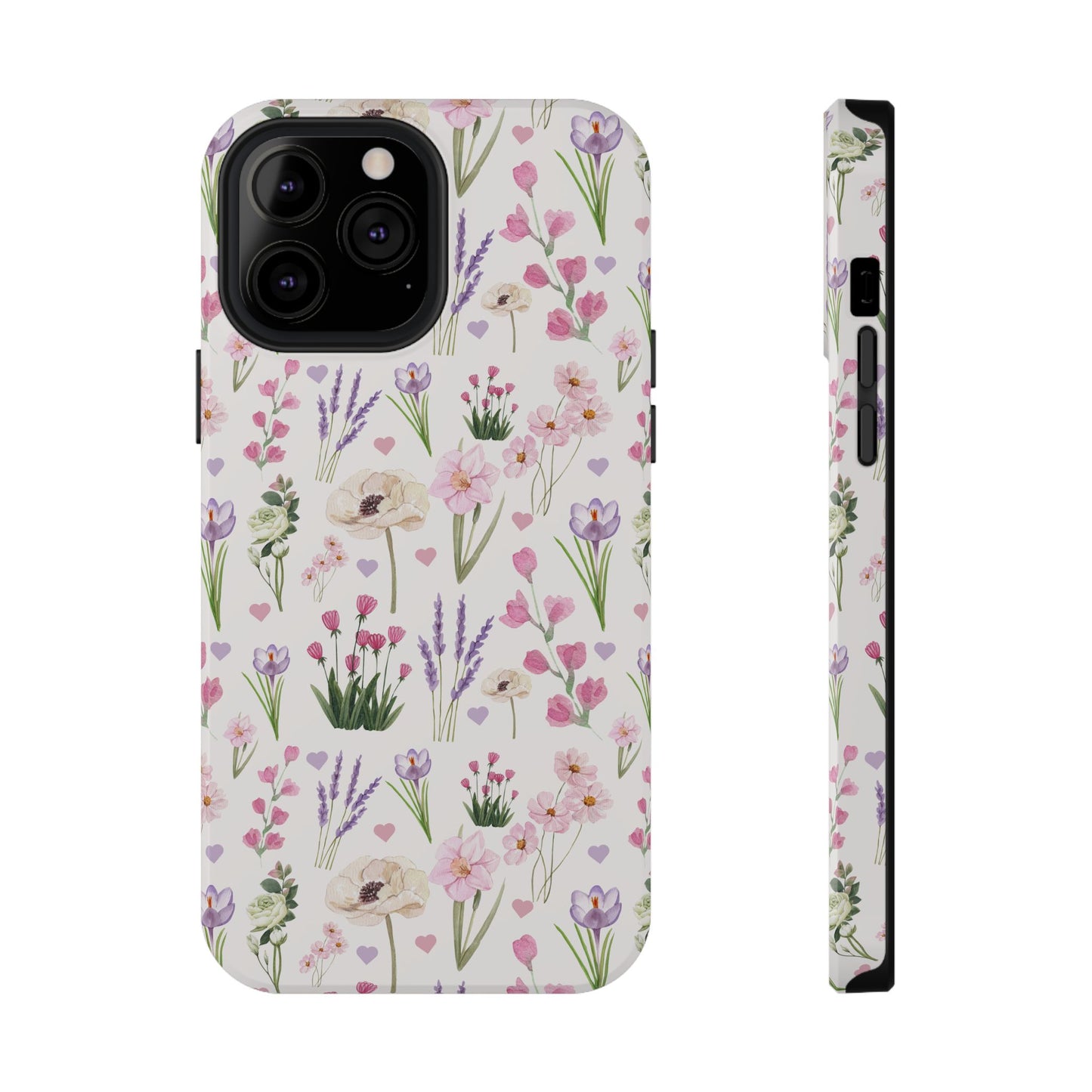 Vintage Purple Floral iPhone Case