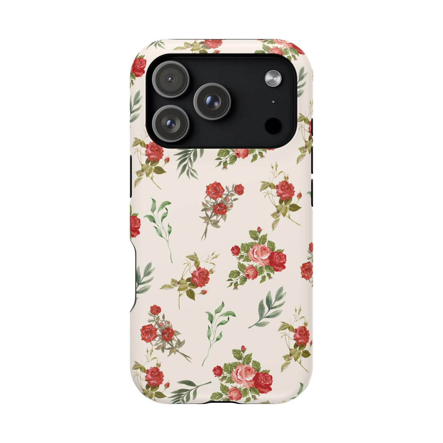 Red Vintage Roses iPhone Case