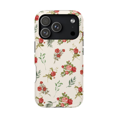 Red Vintage Roses iPhone Case