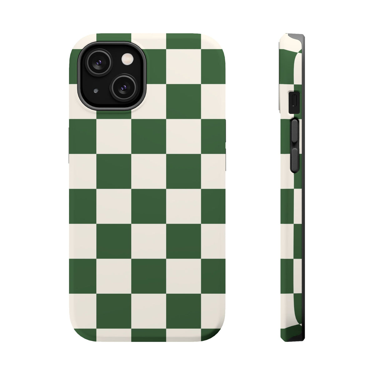 Green Checkered iPhone Case