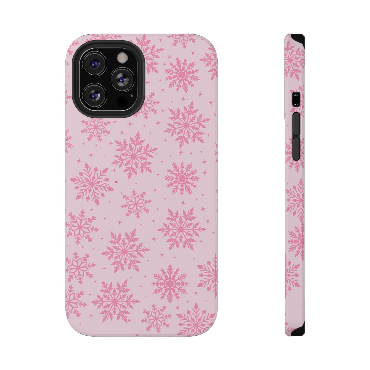 Pink Snowflakes iPhone Case