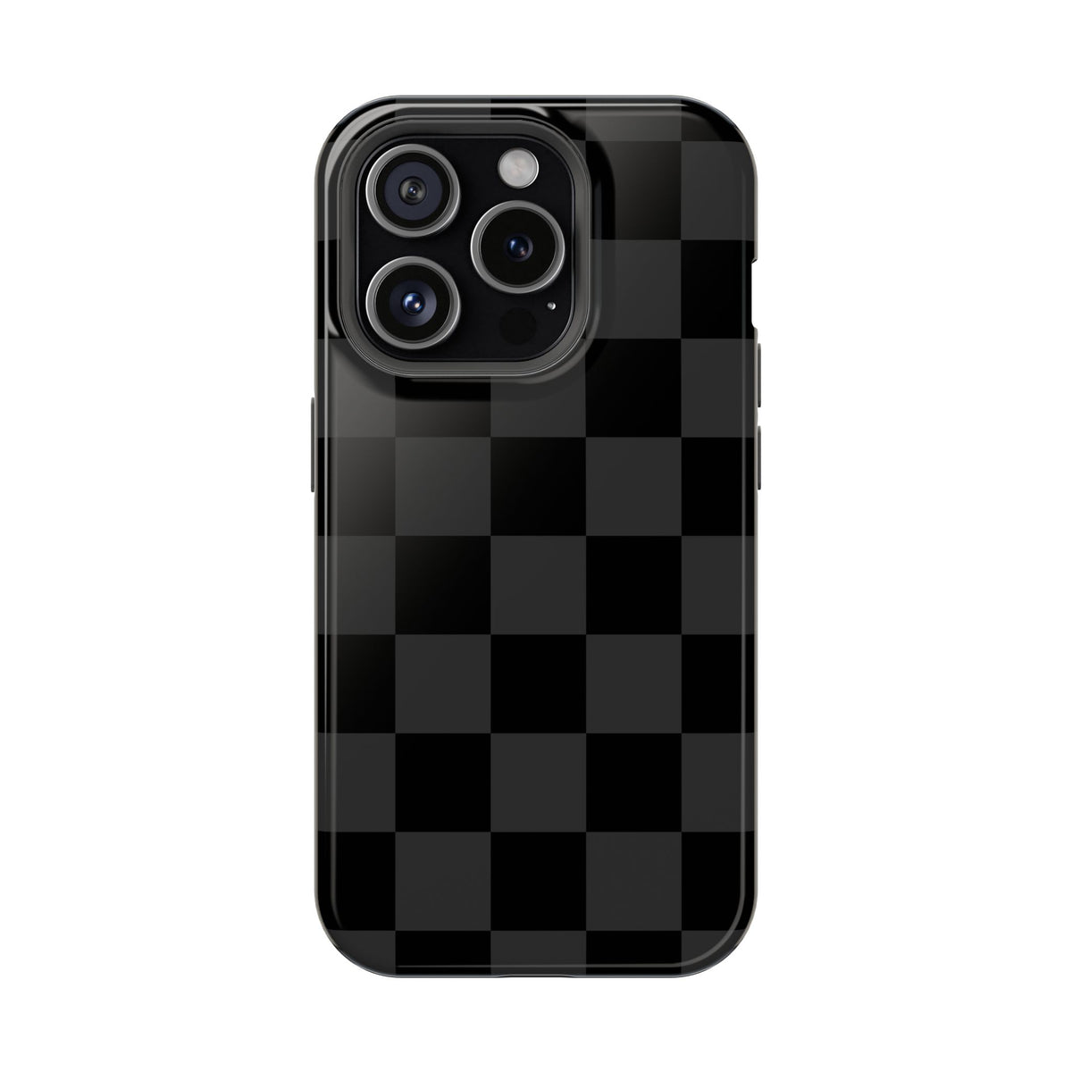 Black Checkered iPhone Case