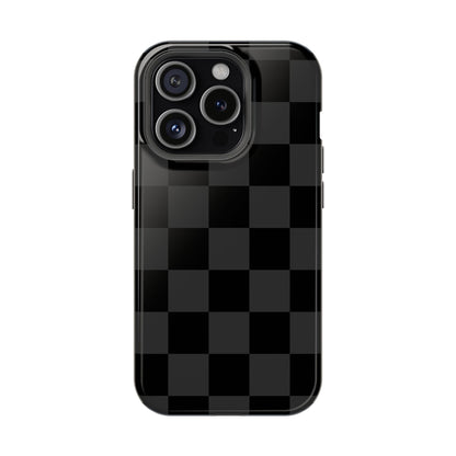 Black Checkered iPhone Case