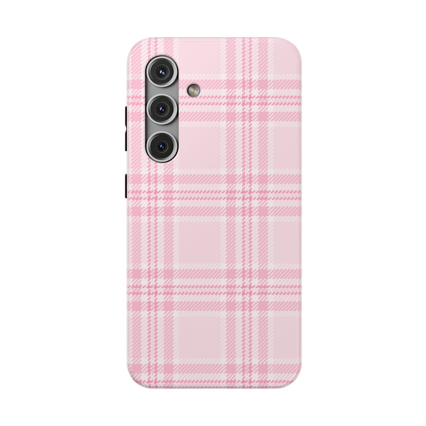 Pink Plaid Samsung Case