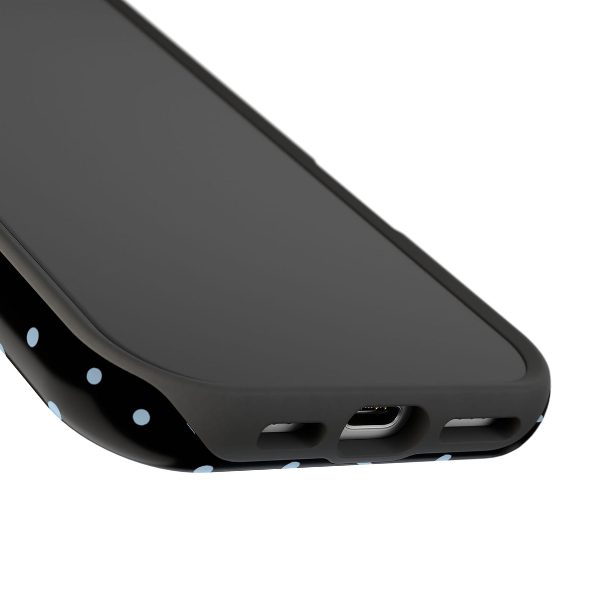 Blue Velvet Mini Dots iPhone Case