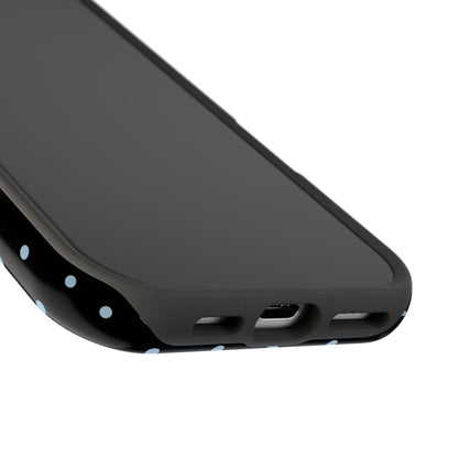 Blue Velvet Mini Dots iPhone Case