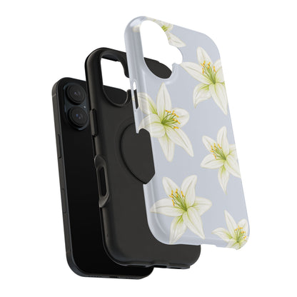 Blue Tiger Lily iPhone Case