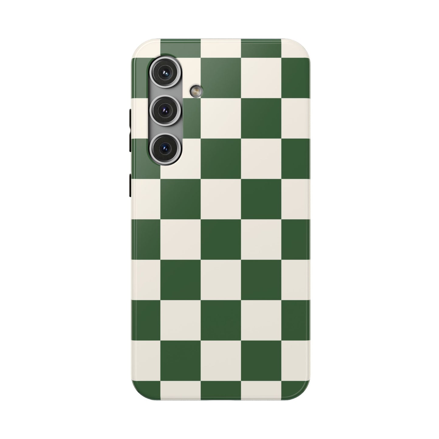 Green Checkered Samsung Case