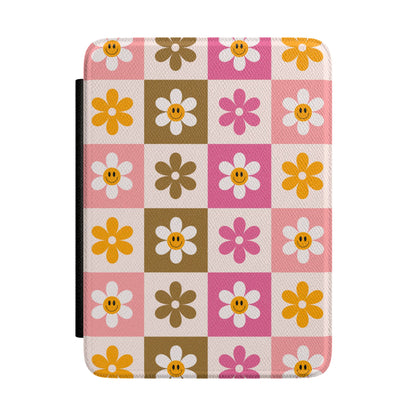 Smiley Flowers Kindle Case