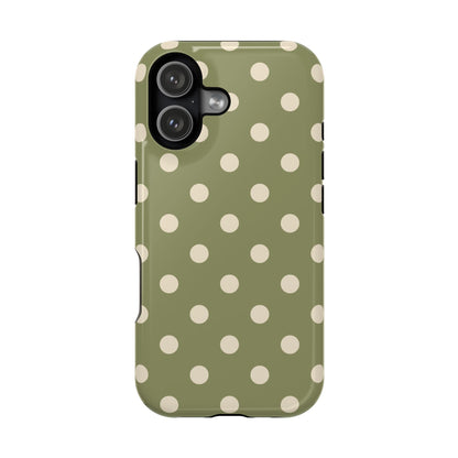 Green Polka Dots iPhone Case