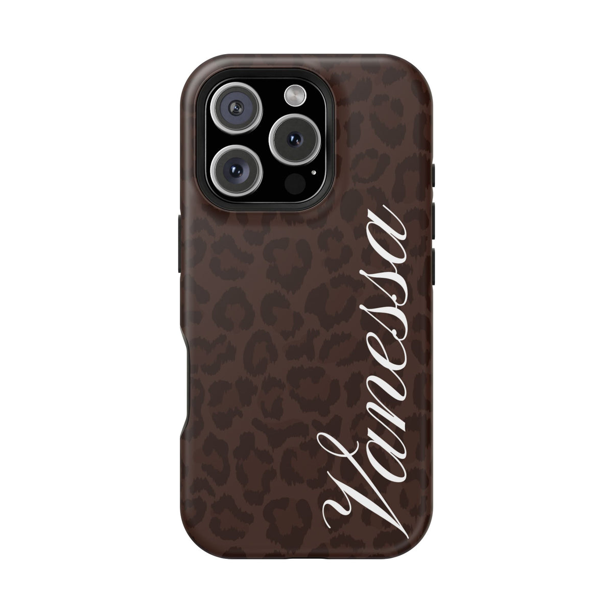 Custom Mocha Leopard iPhone Case
