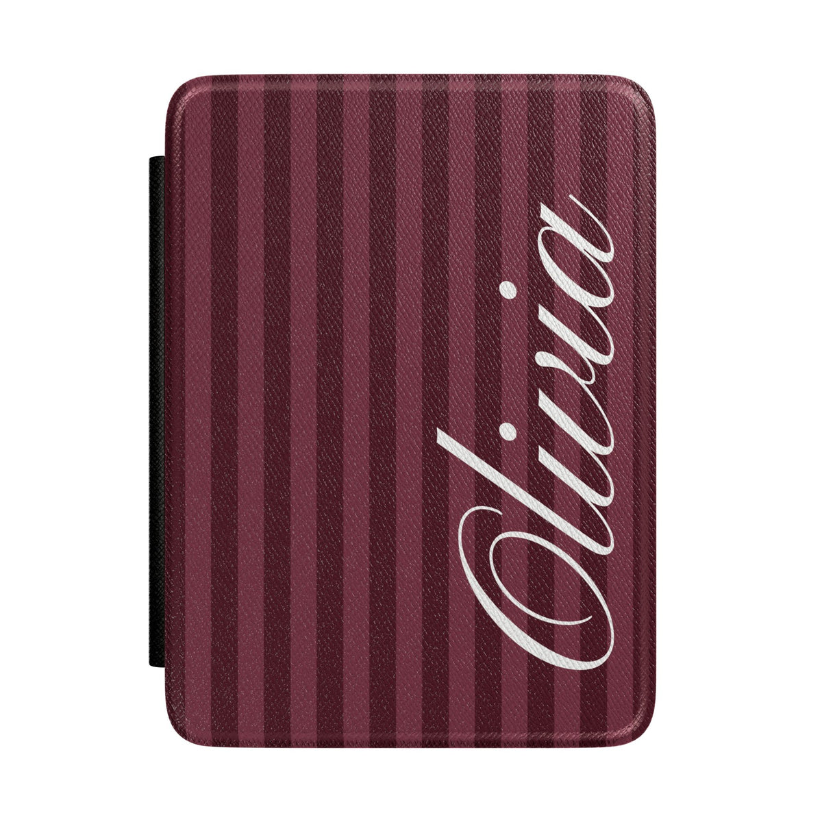 Custom Burgundy Stripes Kindle Case