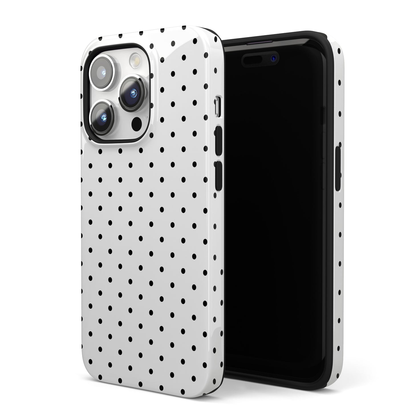 White Mini Polka Dots iPhone Case