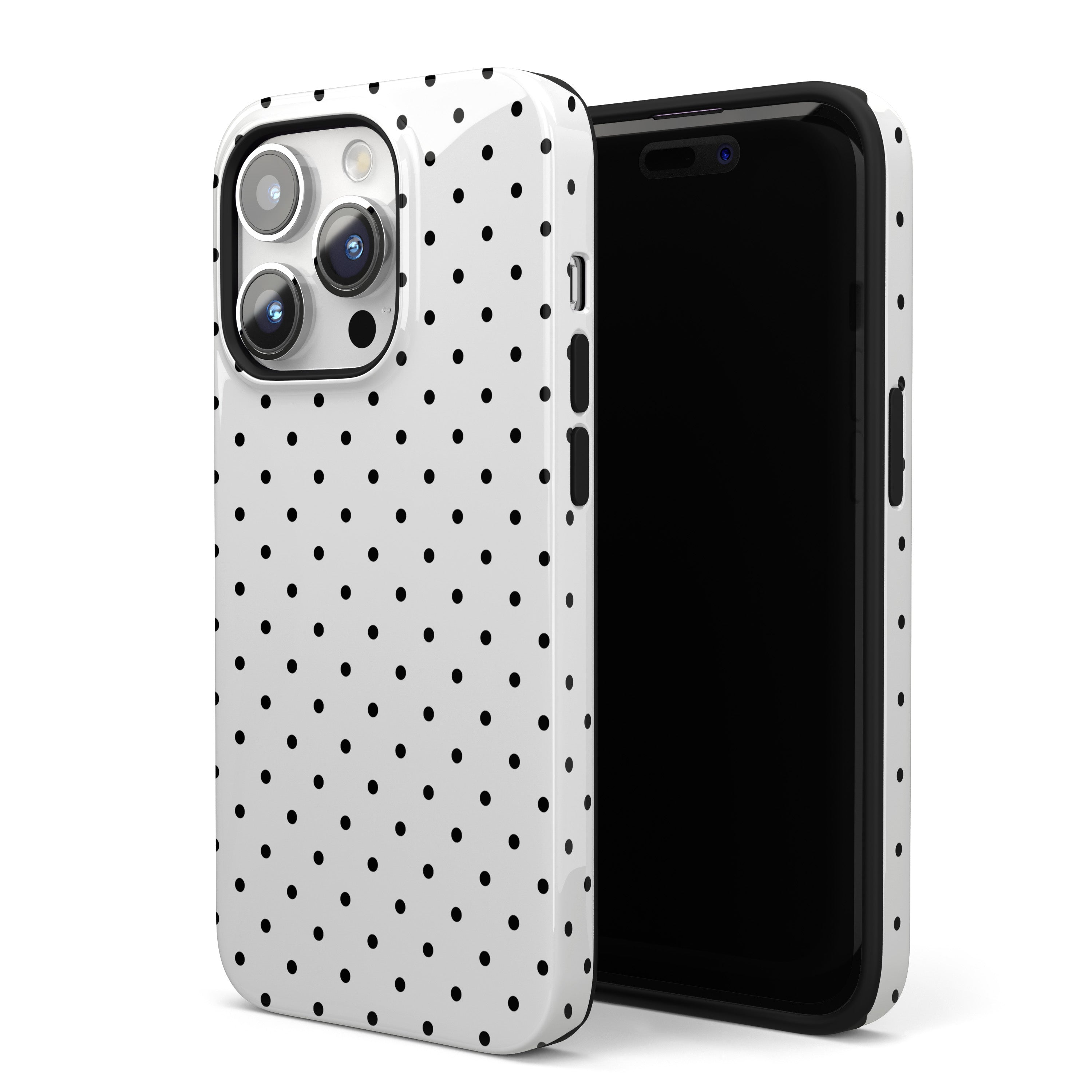 White Mini Polka Dots iPhone Case