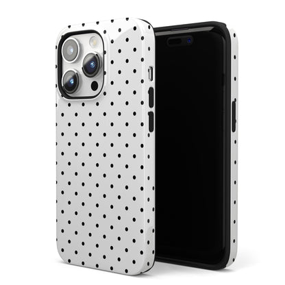 White Mini Polka Dots iPhone Case