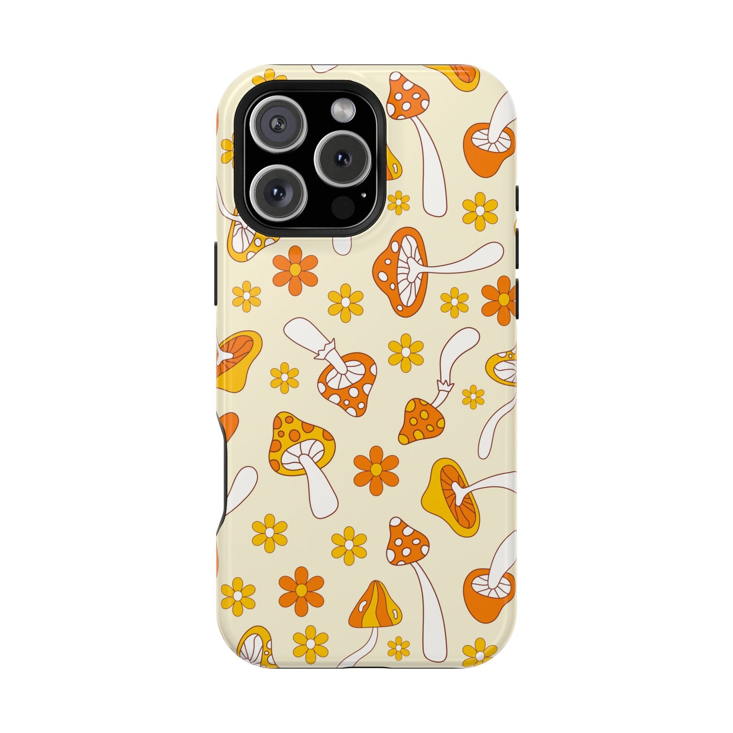 Retro Mushrooms iPhone Case
