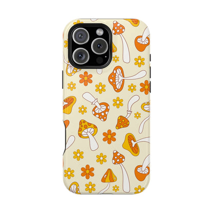 Retro Mushrooms iPhone Case