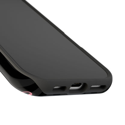 Custom Pink Black Stripes iPhone Case