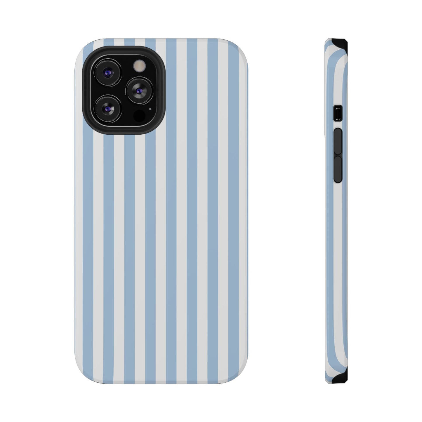 Blue Picnic Stripes iPhone Case