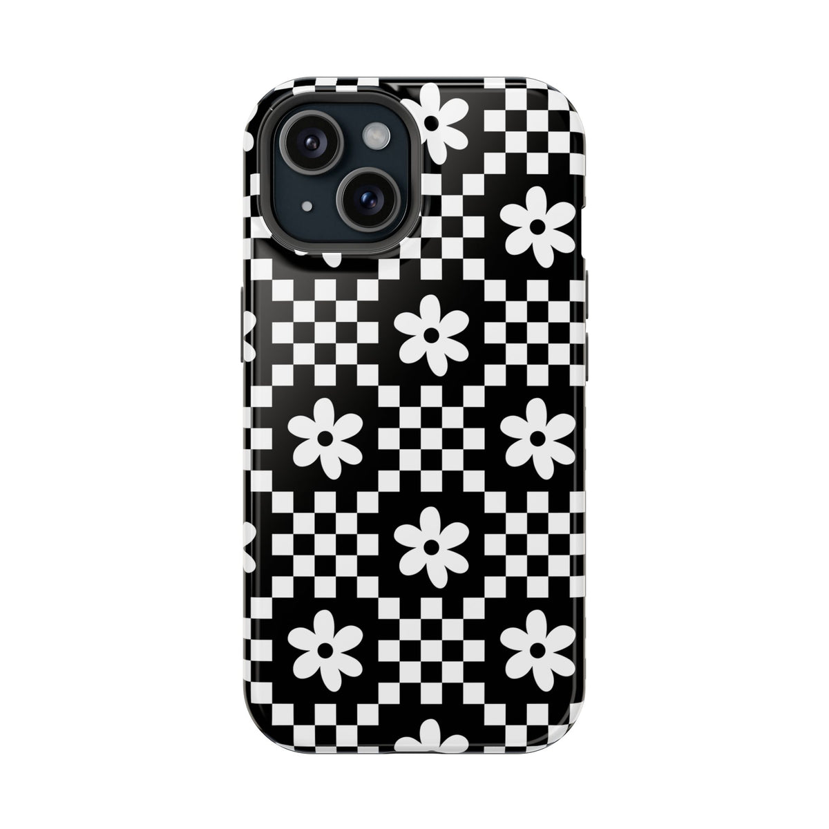 Checkerboard Daisy iPhone Case from Stella Cases