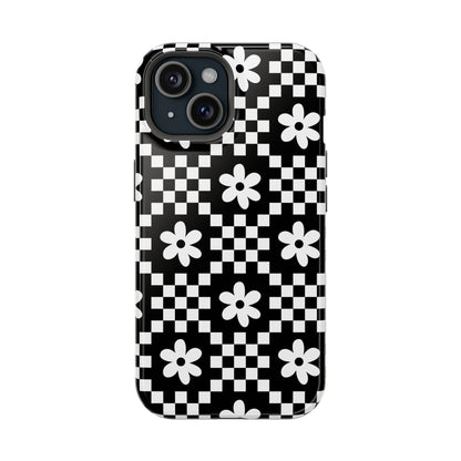 Checkerboard Daisy iPhone Case from Stella Cases