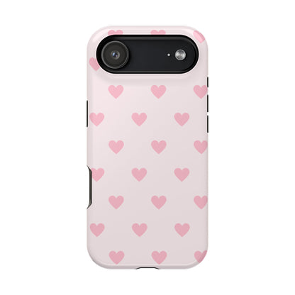 Light Pink Hearts iPhone Case