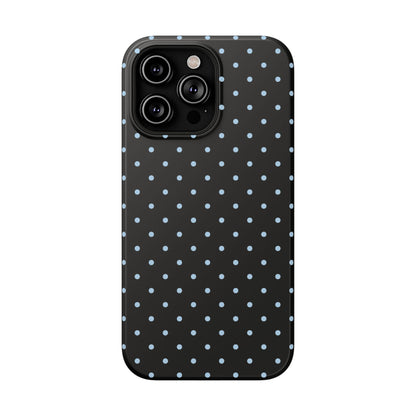 Blue Velvet Mini Dots iPhone Case