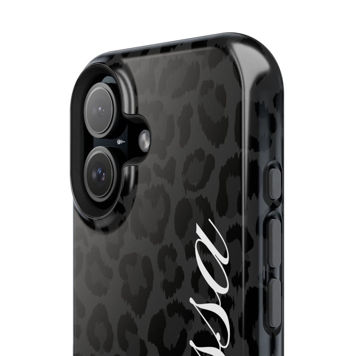 Custom Black Leopard iPhone Case