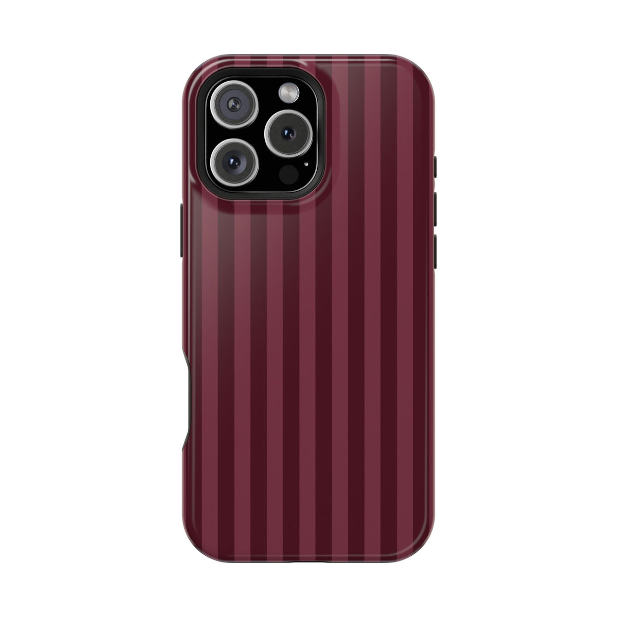 Burgundy Stripes iPhone Case