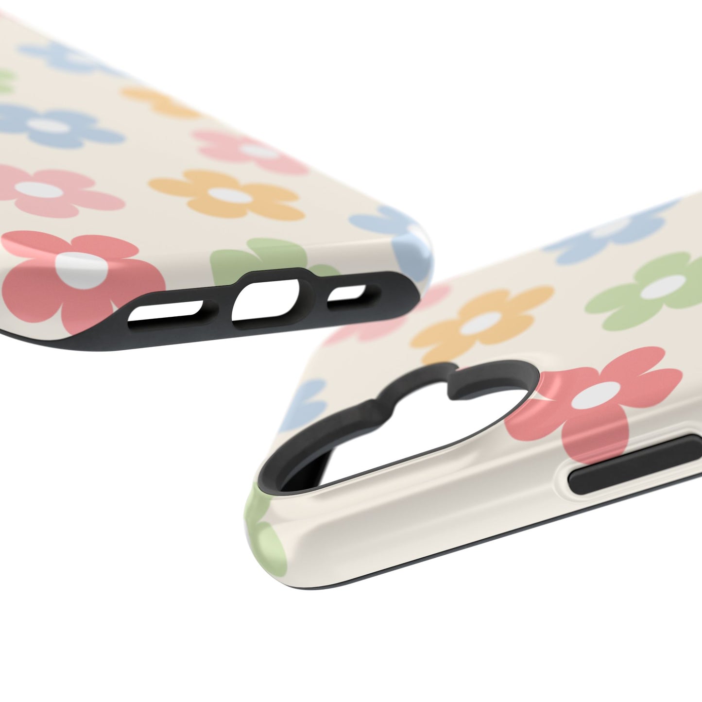 Preppy Retro Flowers iPhone Case