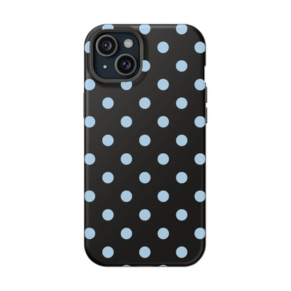 Blue Velvet Polka Dots iPhone Case