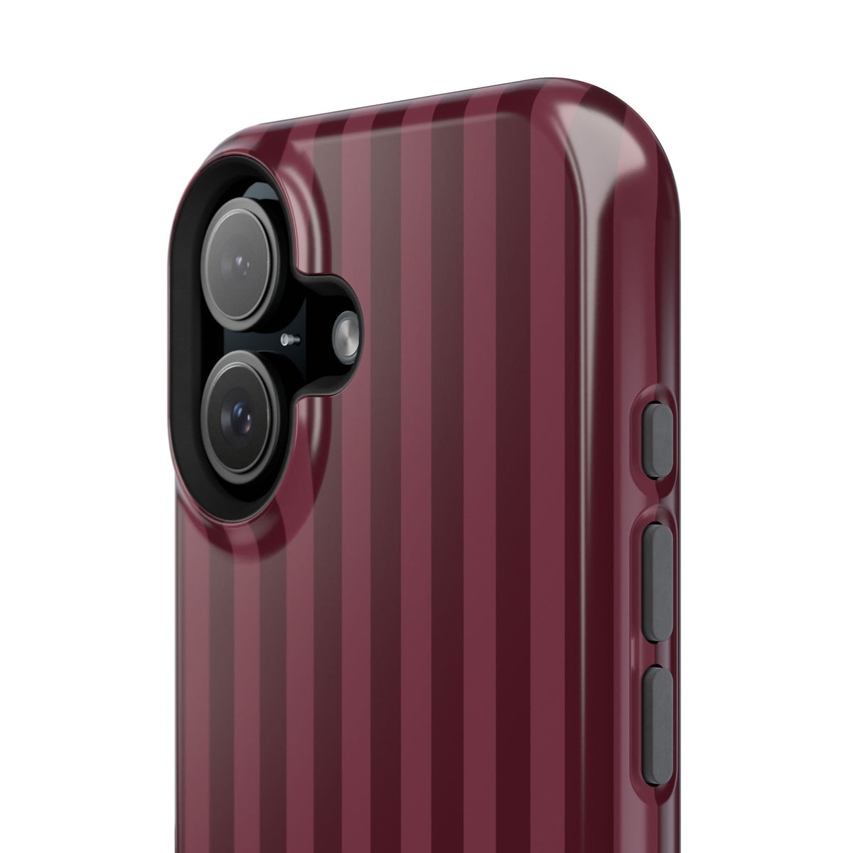 Custom Burgundy Stripes iPhone Case
