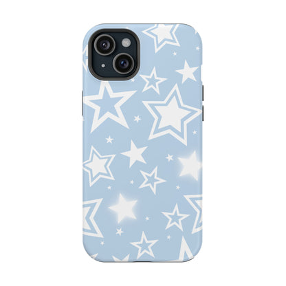 Blue Y2K Stars iPhone Case