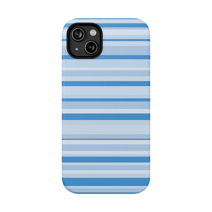 Blue Candy Stripes iPhone Case